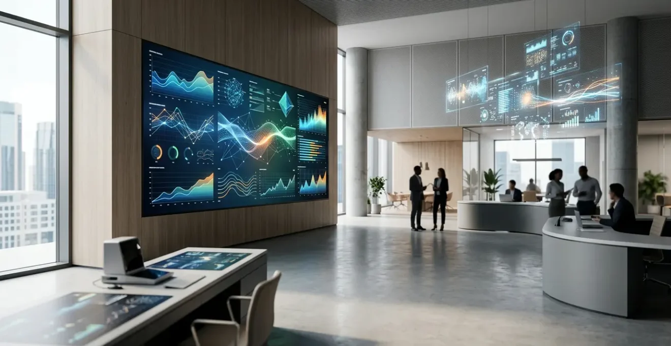 Panel de análisis de datos con gráficos y métricas KPI en tiempo real para estrategia empresarial