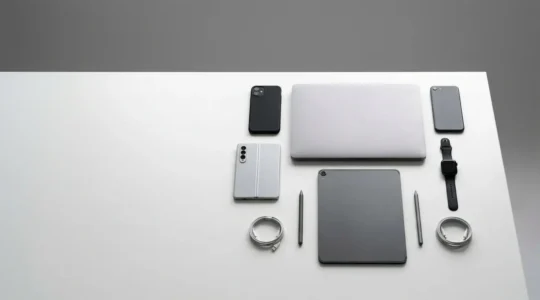 Vista panorámica de múltiples dispositivos mostrando la fragmentación tecnológica actual