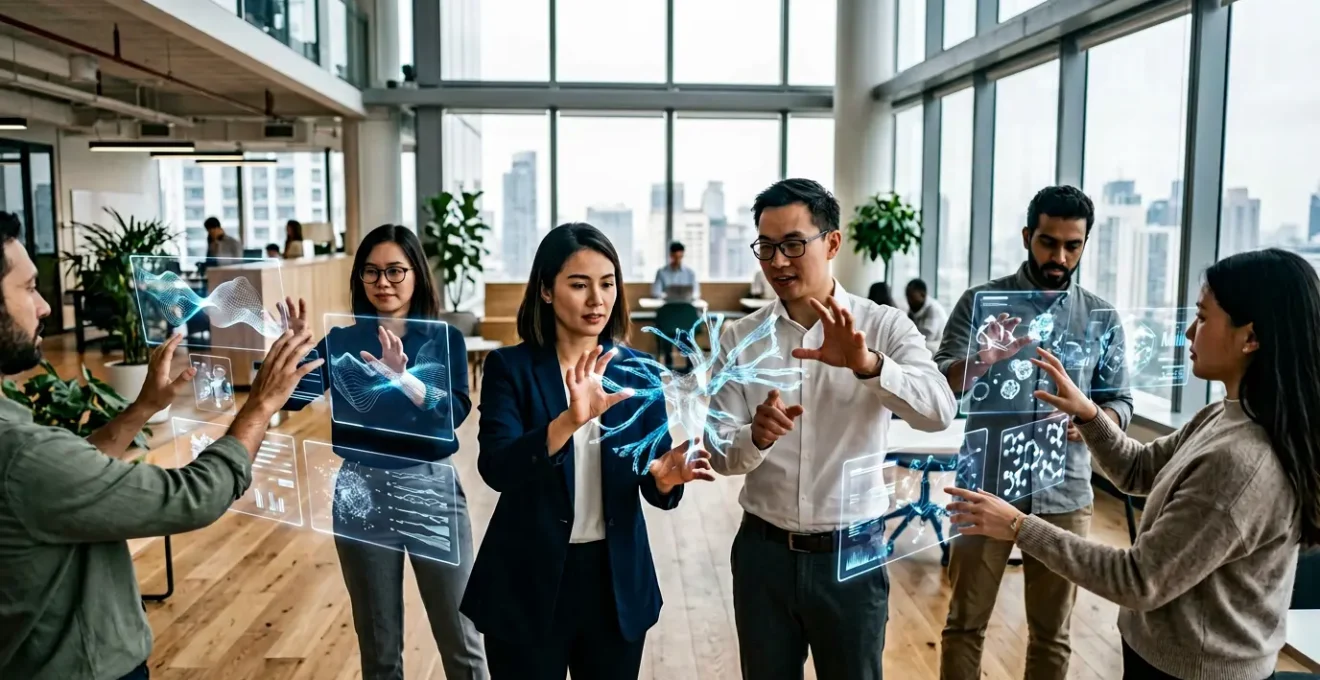 Diseño de interfaz moderna con elementos interactivos y métricas de engagement optimizadas