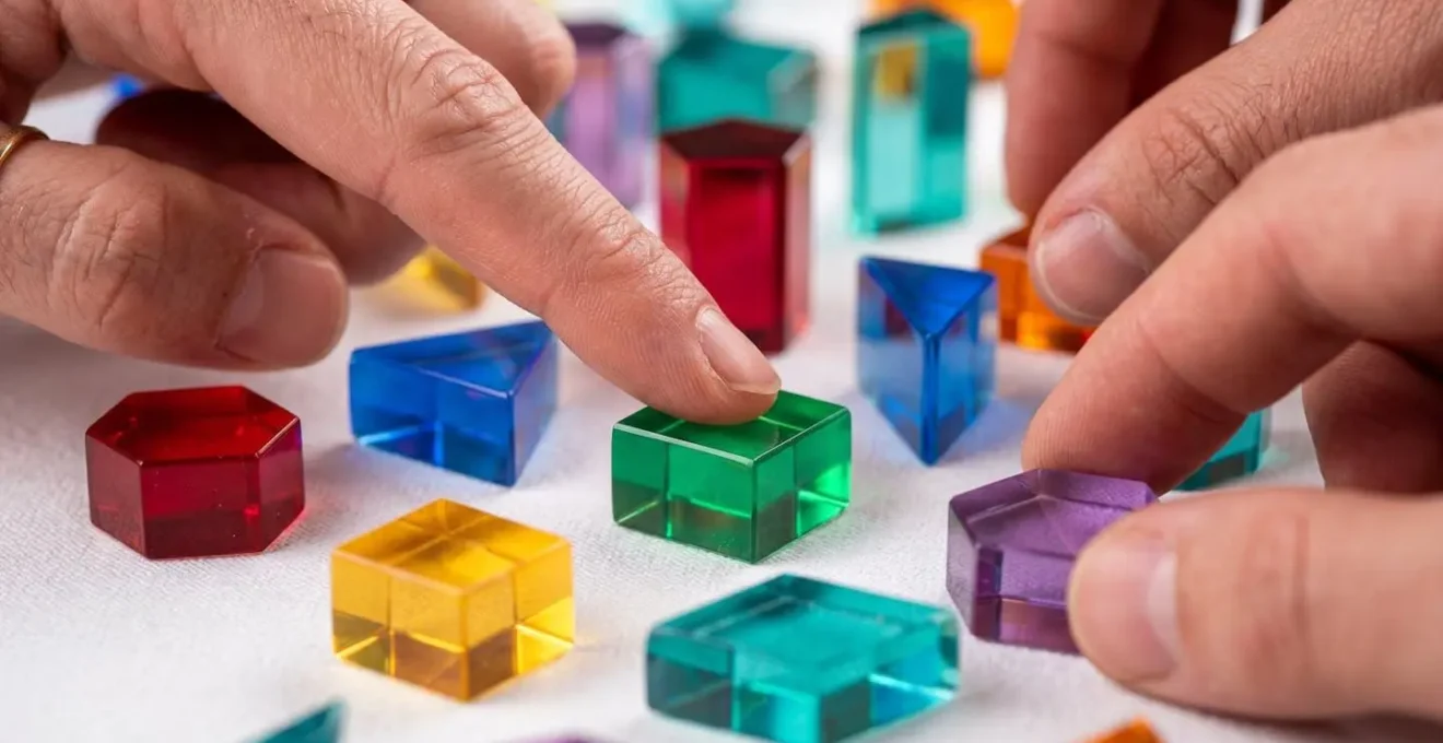 Profesionales colaborando en estrategia de datos con elementos visuales abstractos